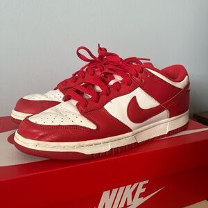 Nike Kids Red and White Athletic Sneakers